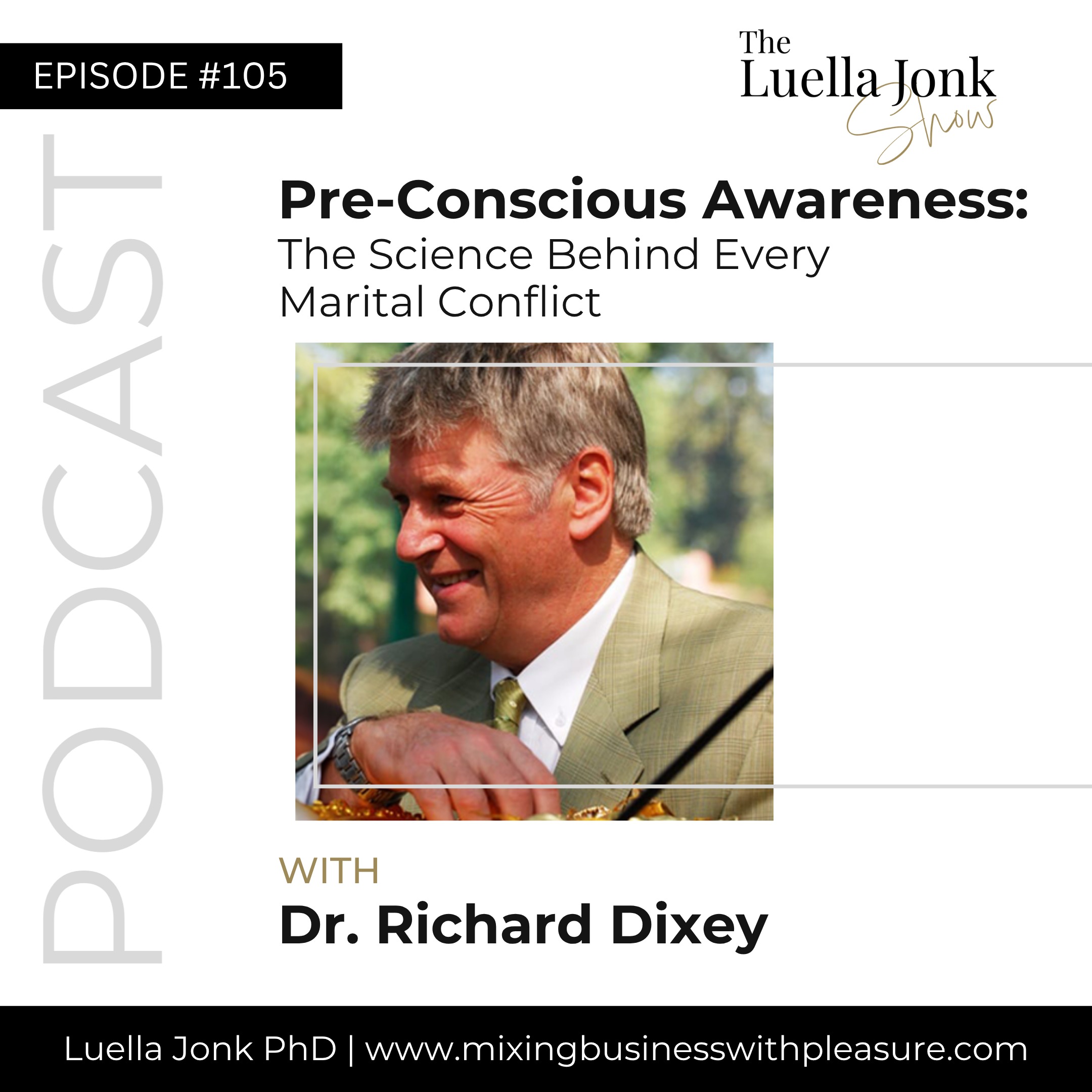 Episode #105: Dr. Richard Dixey on Pre-Conscious Awareness: The Science Behind Every Marital Conflict episode artwork