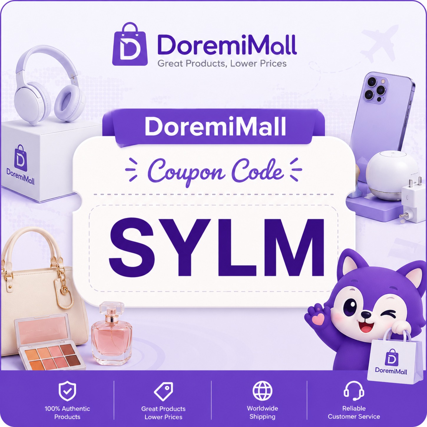DoremiMall Coupon Code “SYLM”