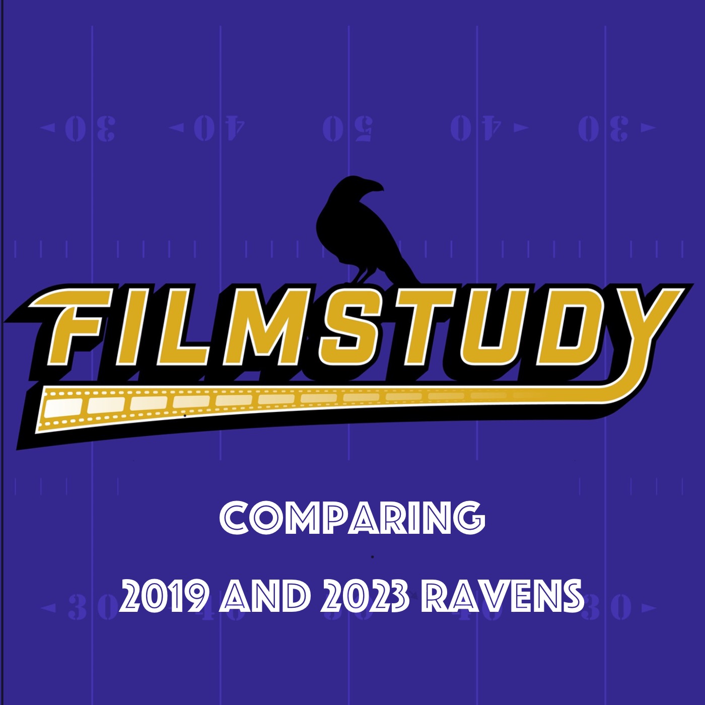 Comparing 2019 and 2023 Ravens episode artwork
