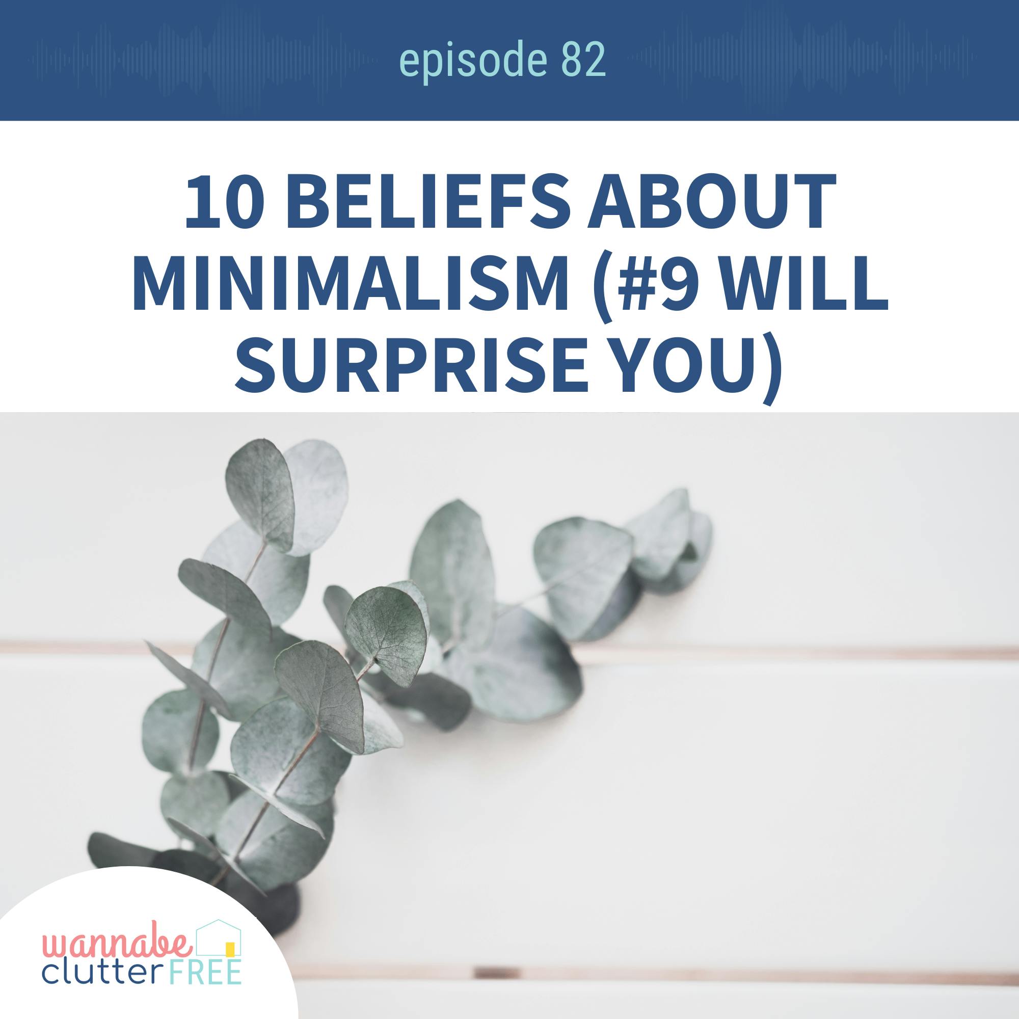 Ep 82: 10 Beliefs About Minimalism (#9 Will Surprise You)