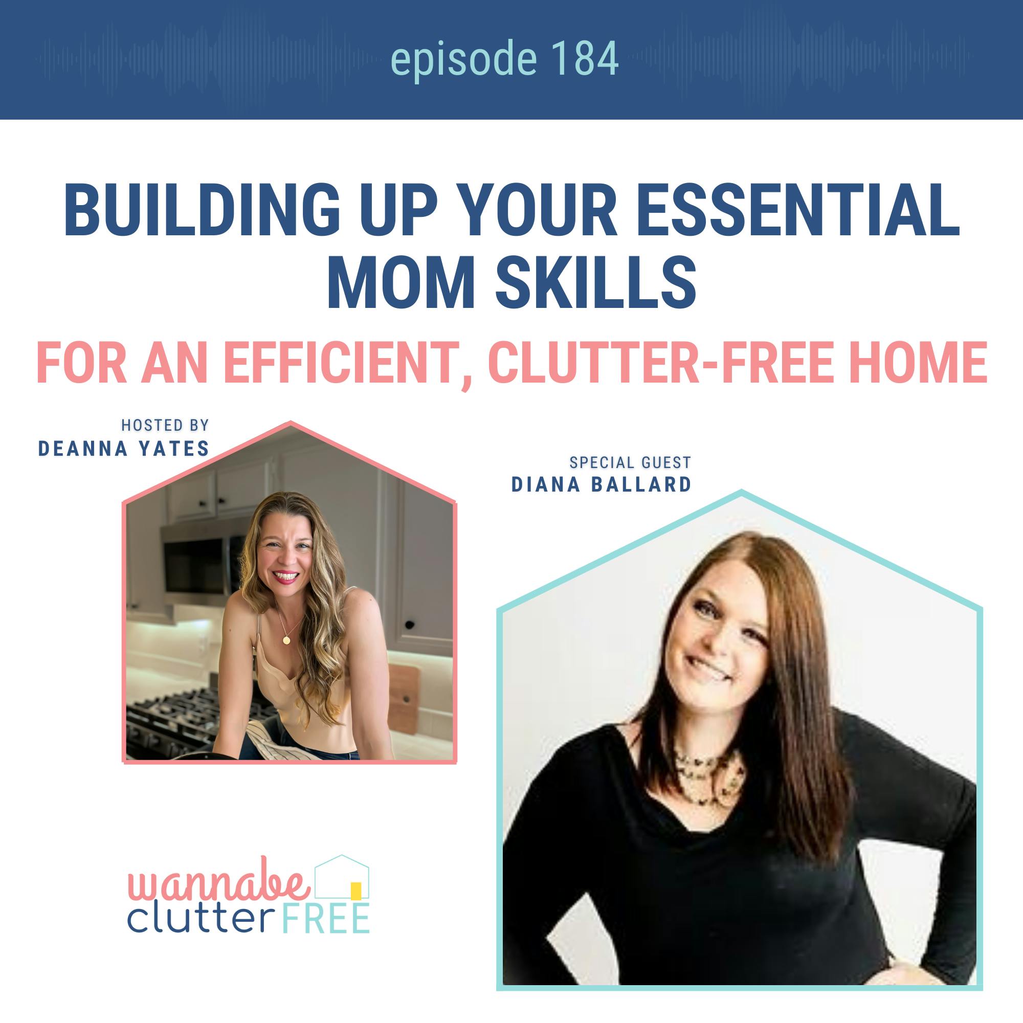 Ep 184: Building Up Your Essential Mom Skills for an Efficient, Clutter-Free Home with Diana Ballard episode artwork