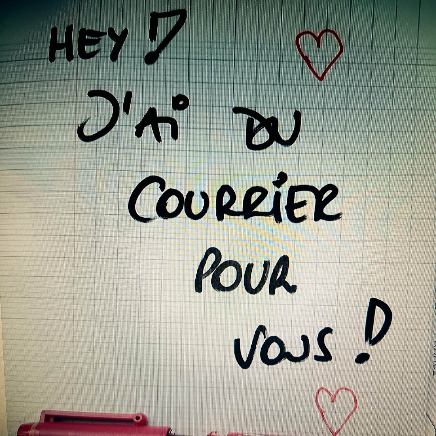 Hey! J&rsquo;ai du courrier pour vous !
