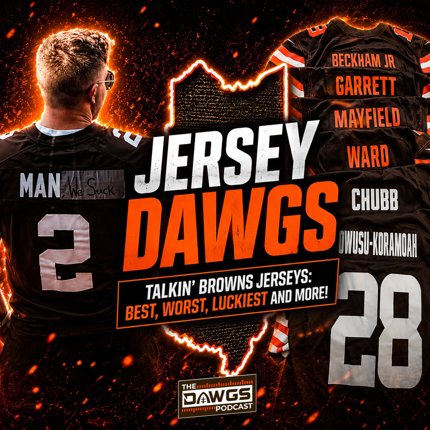 The Jersey Dawgs! Talkin' Browns Jerseys: Best, Worst, Luckiest & More - Cleveland Browns Podcast for 7/17/26