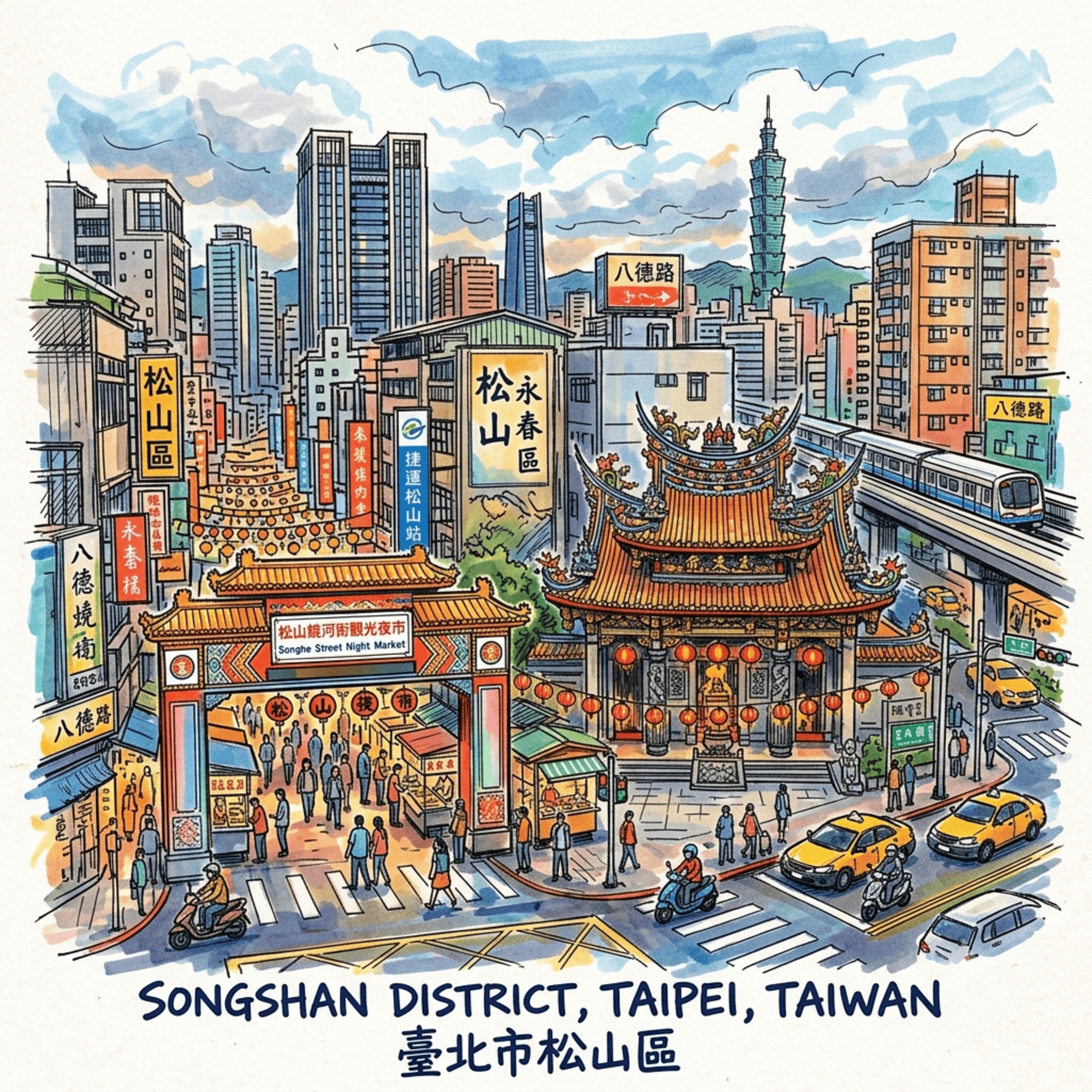 (FRA) 5 récits de voyage historiques oubliés du district de Songshan à Taipei