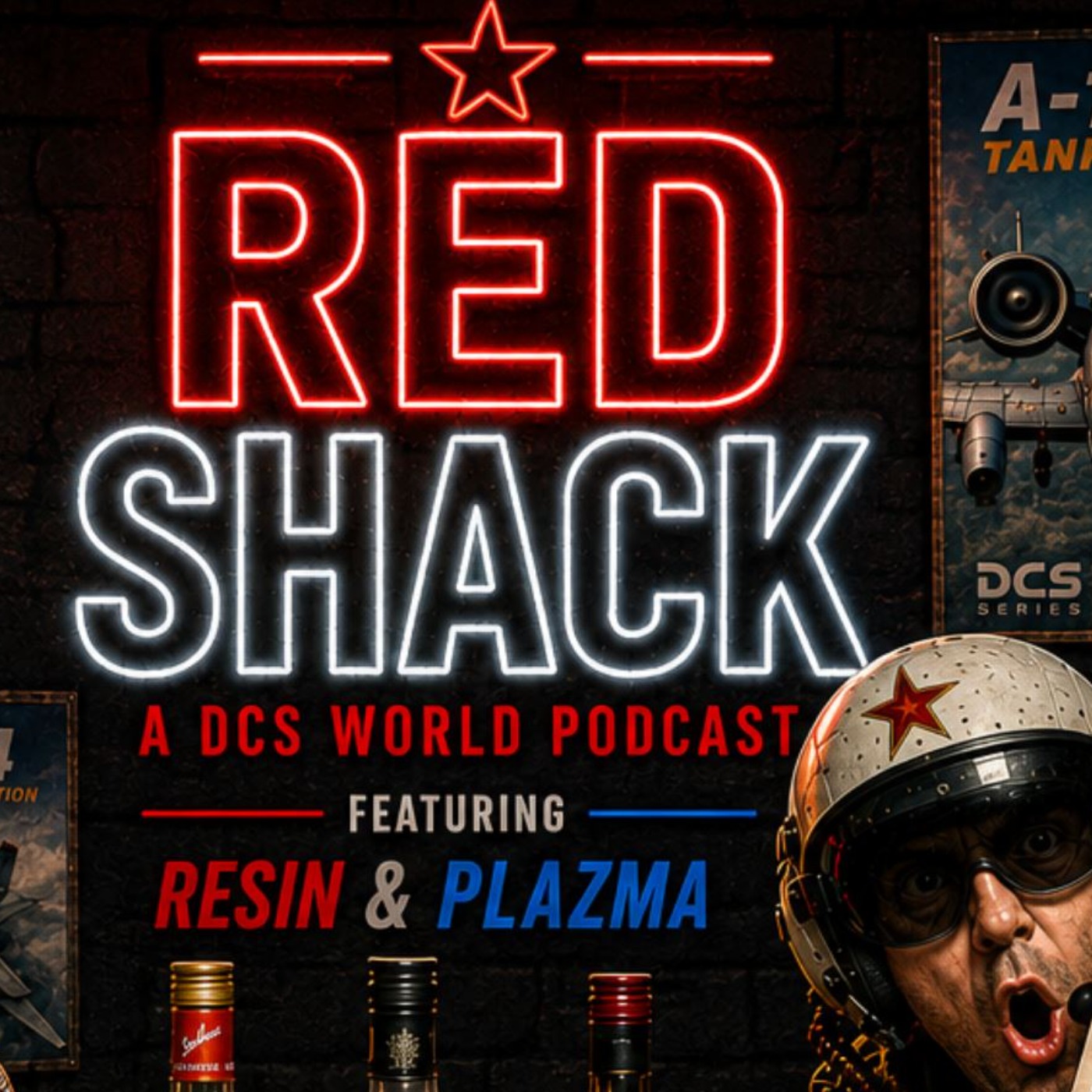 Red shack - Flight aviation combat sim podcast cover art