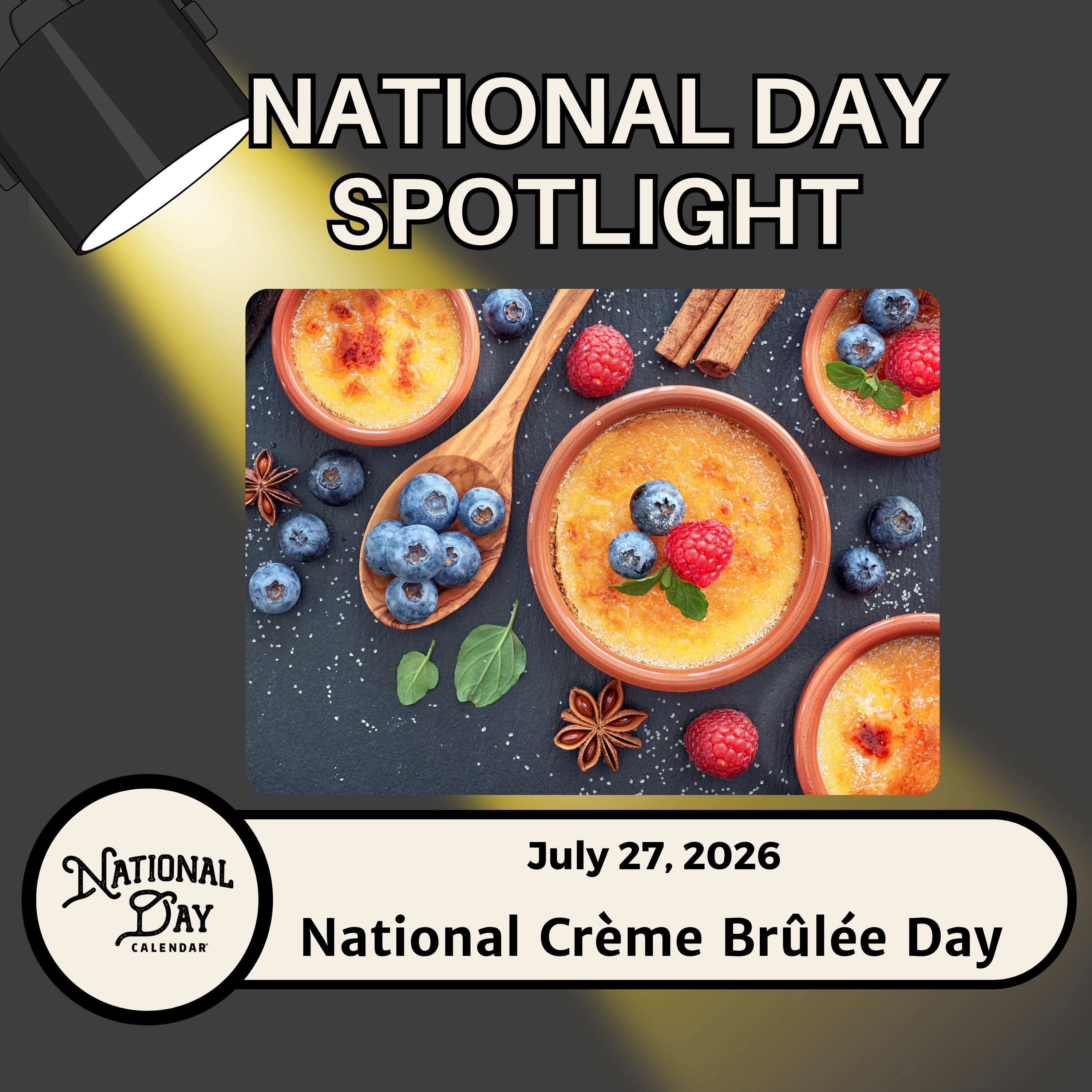 National Crème Brûlée Day