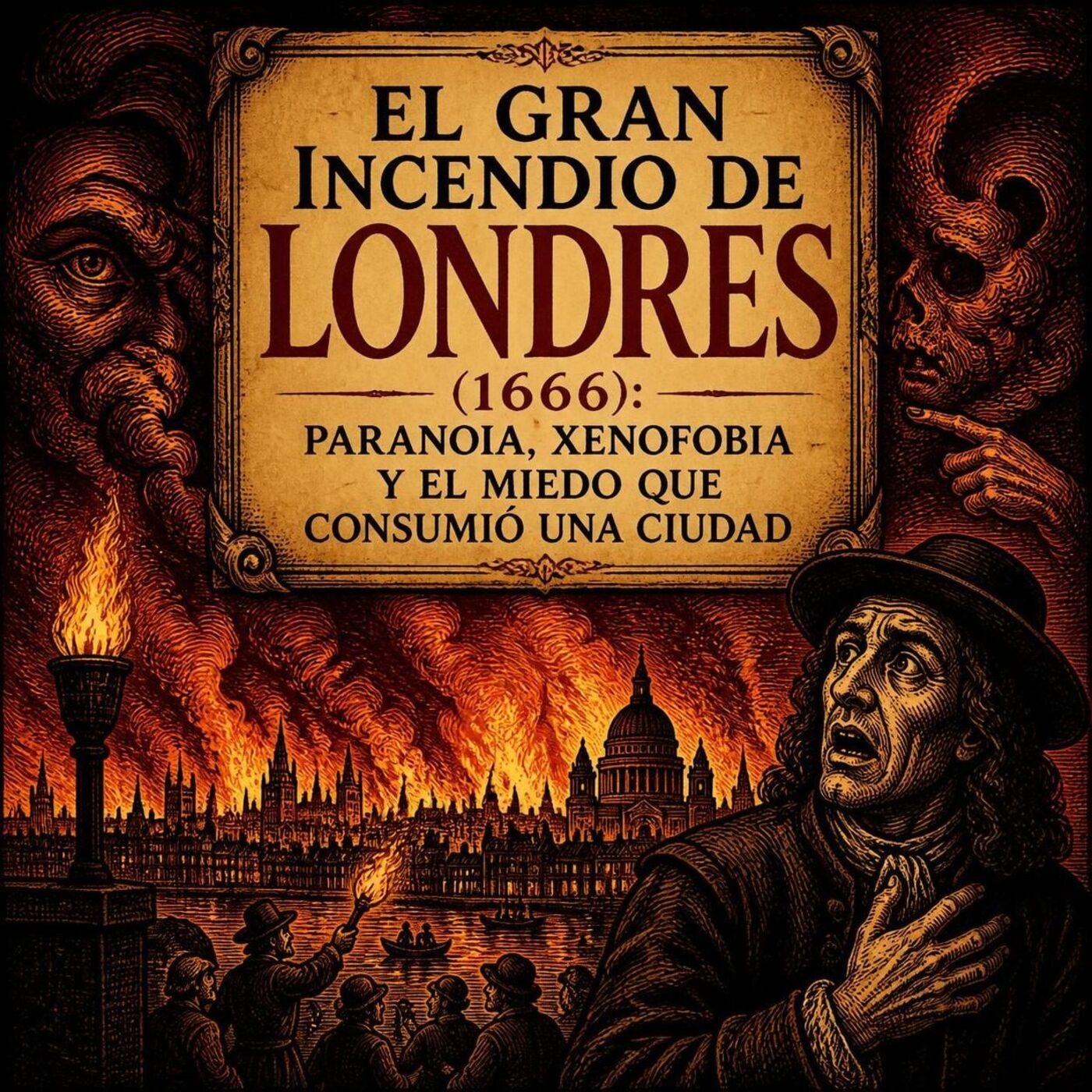 El Gran Incendio de Londres 1666: Paranoia, xenofobia y el miedo que consumió una ciudad episode artwork