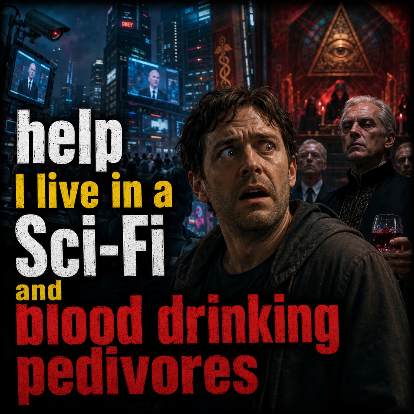 Help! - I live in a Sci-Fi horror movie...run by...luciferian, blood drinking pedivores episode artwork