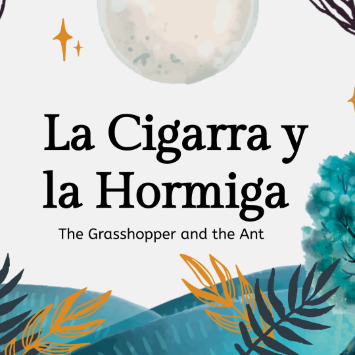 Historias Cortas en Inglés 🦗🐜 La Cigarra y la Hormiga