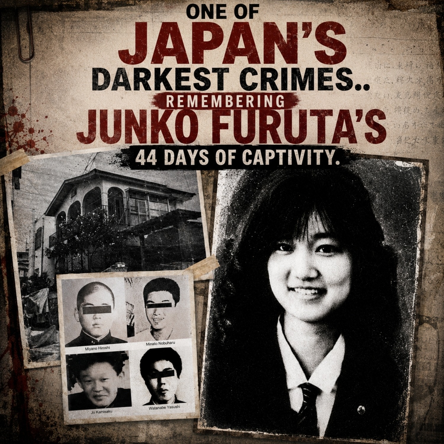 One of Japan's Darkest Crimes.. Remembering JUNKO FURUTA's 44 Days of Captivity.
