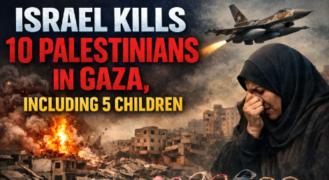 Israel Kills 10 Palestinians in Gaza, Including 5 Children episode artwork