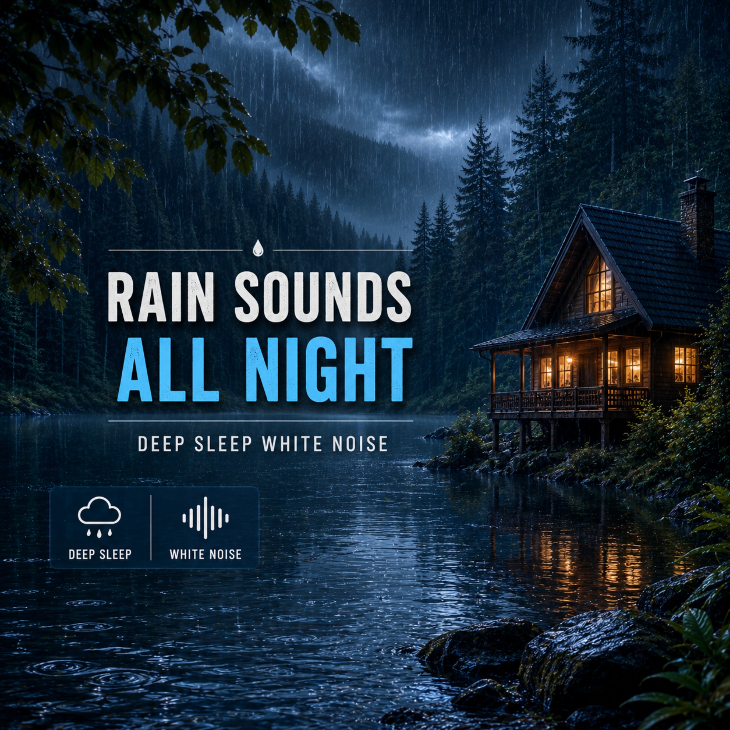 Rain sounds all night | Deep sleep white noise episode artwork