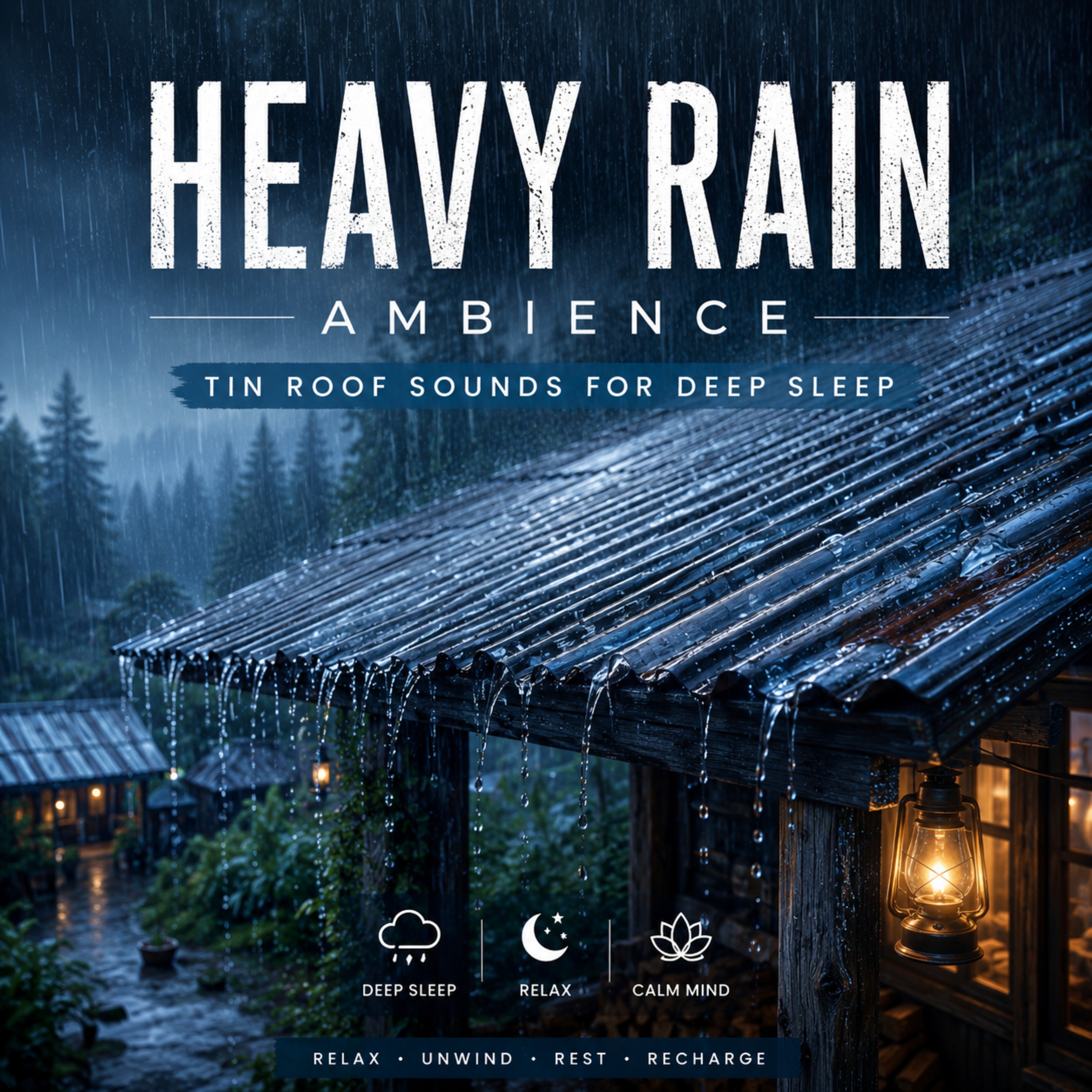 Heavy rain ambience | Tin roof sounds for deep sleep episode artwork