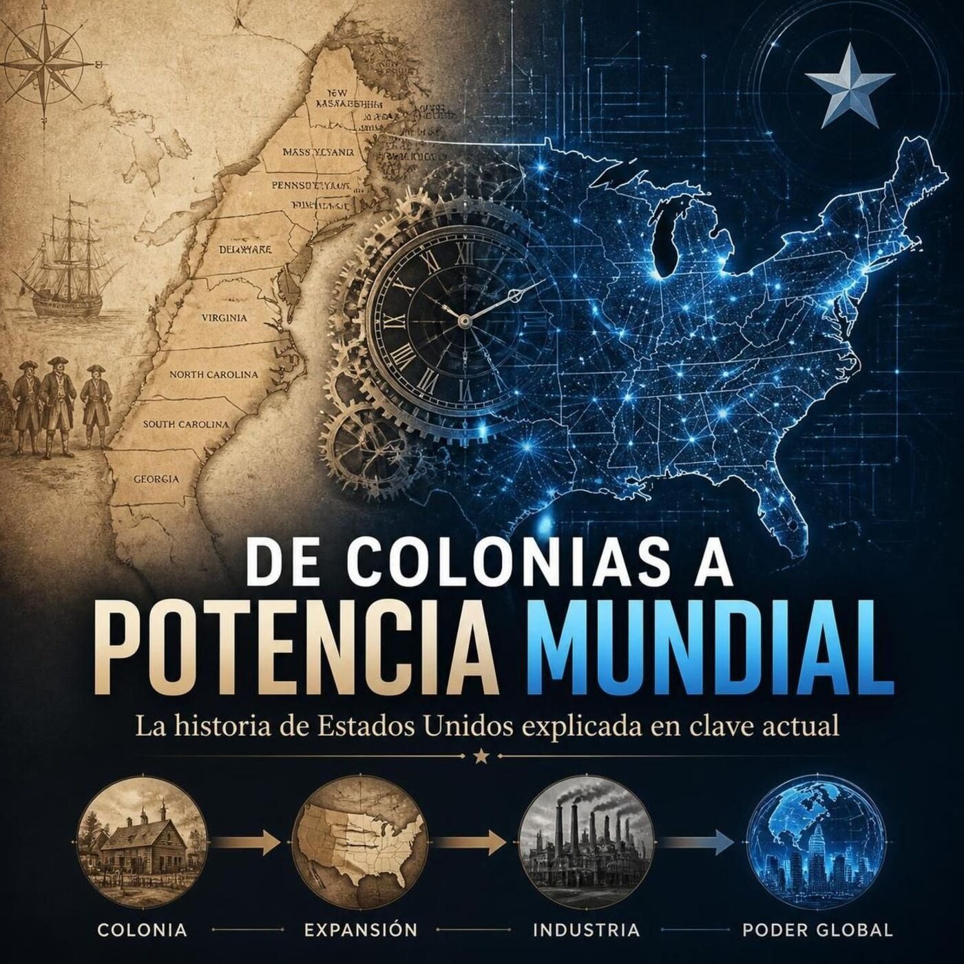 De colonias a potencia mundial: la historia de Estados Unidos explicada en clave actual episode artwork