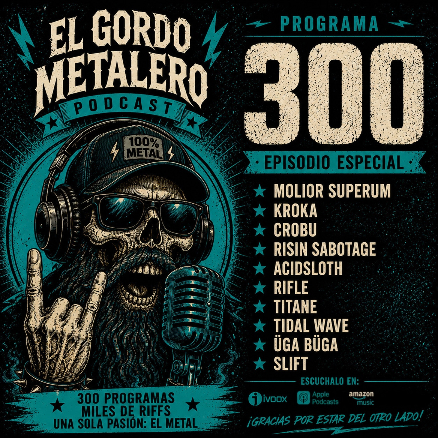 El Gordo Metalero 300 episode artwork