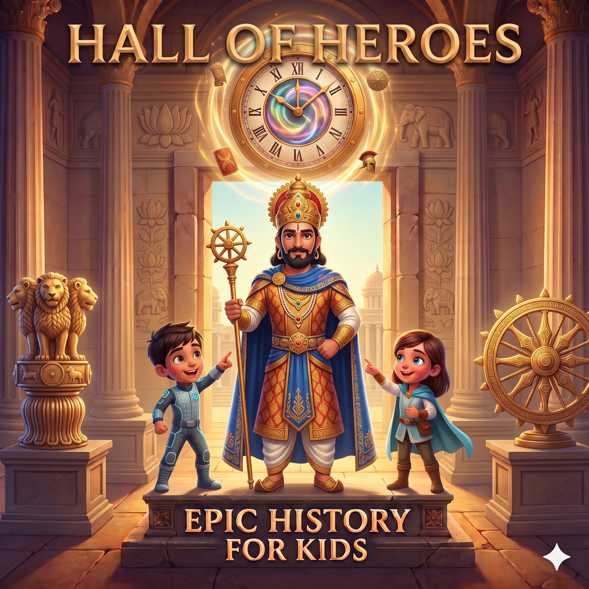 Ashoka the Great: The Emperor Who Conquered with Kindness! episode artwork