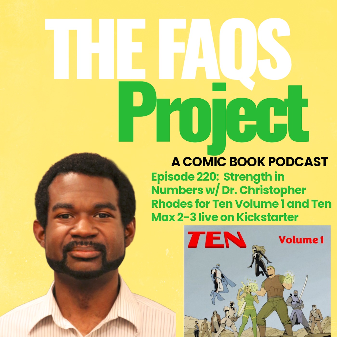 Episode 220: Strength in Numbers w/ Dr. Christopher Rhodes for Ten Vol. 1 and Ten Max episode artwork