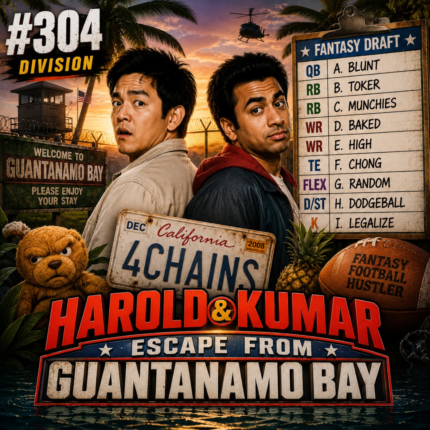 #304 Harold & Kumar Escape From Guantanamo Bay Divisional Draft | 2026 Best Ball Tourney