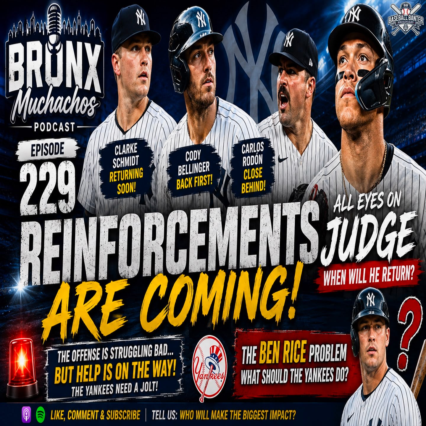 Episode 229: Yankees Reinforcements Coming, But Will It Be Enough?? episode artwork