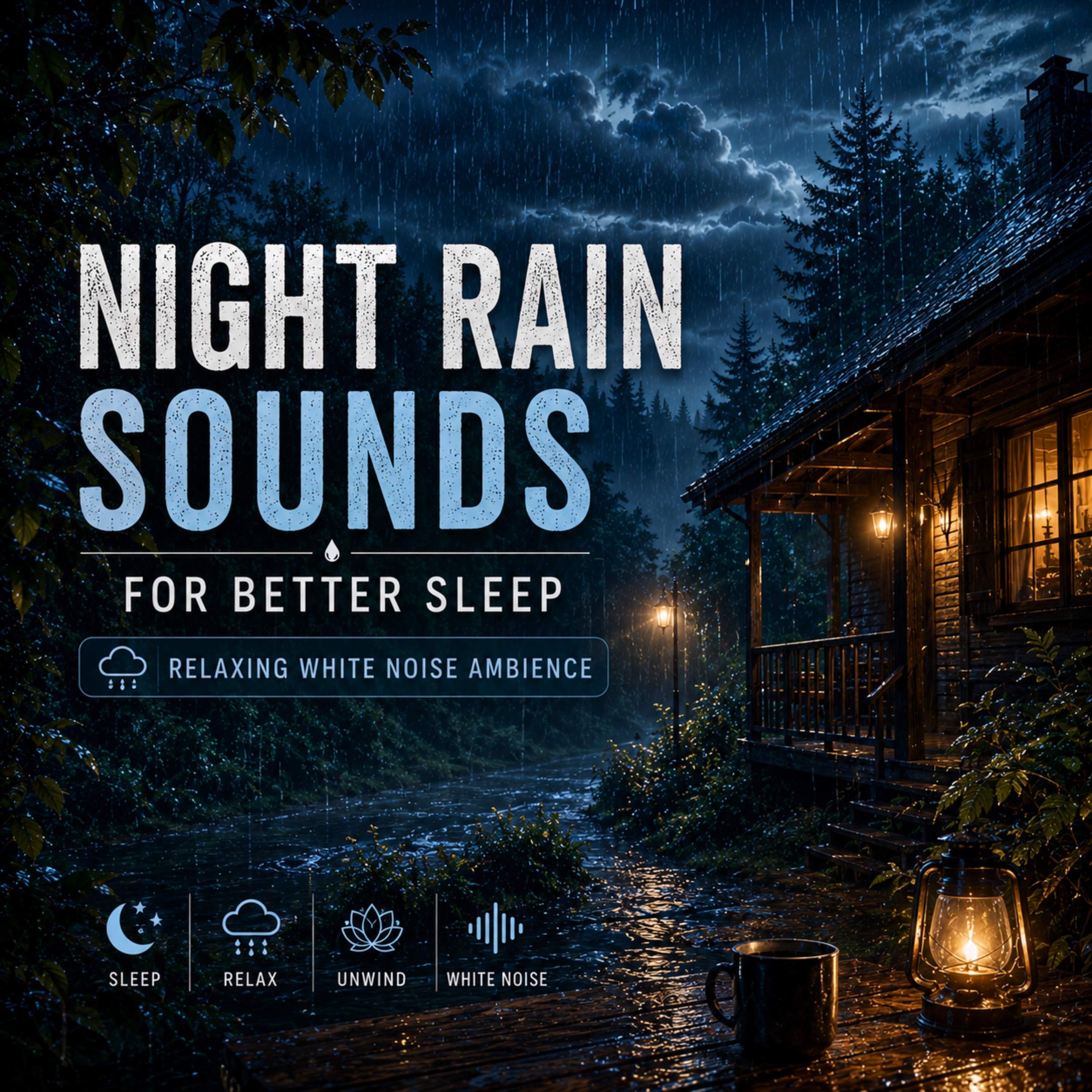 Night rain sounds for better sleep | Relaxing white noise ambience episode artwork