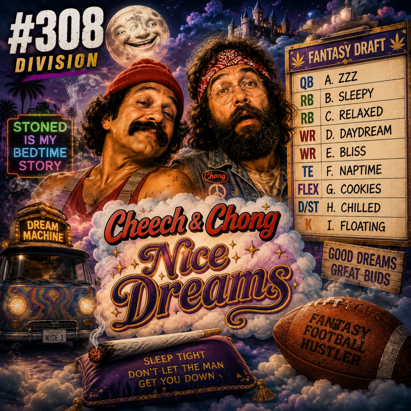 #308 Cheech & Chong Nice Dreams Divisional Draft | 2026 Best Ball Tourney