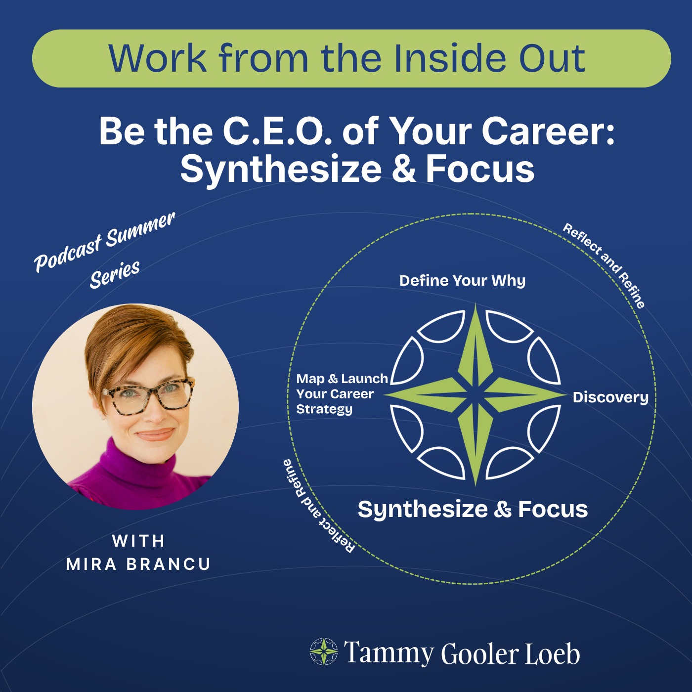 Be the C.E.O. of Your Career: Synthesize and Focus with Mira Brancu