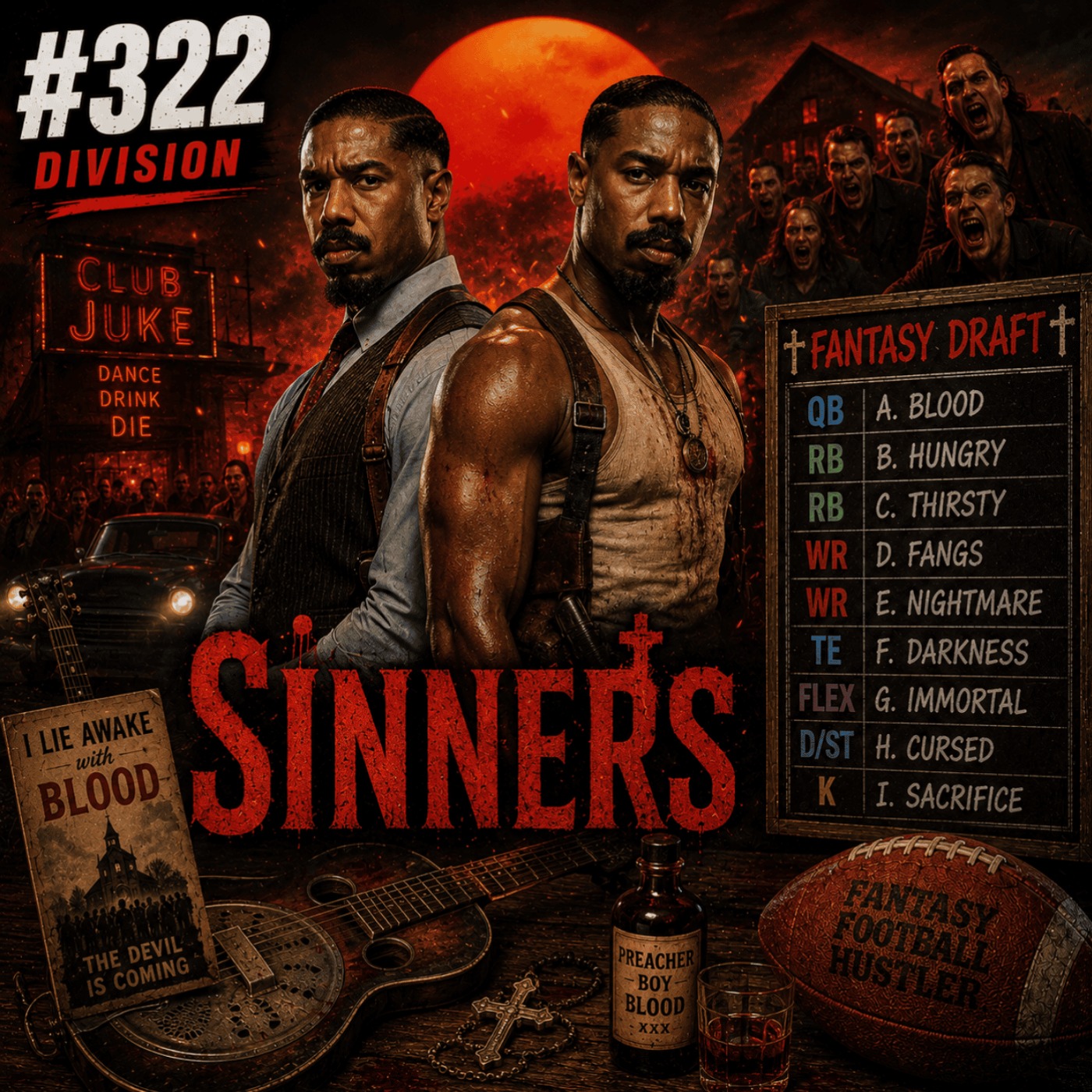 #322 Sinners Divisional Draft | 2026 Best Ball Tourney