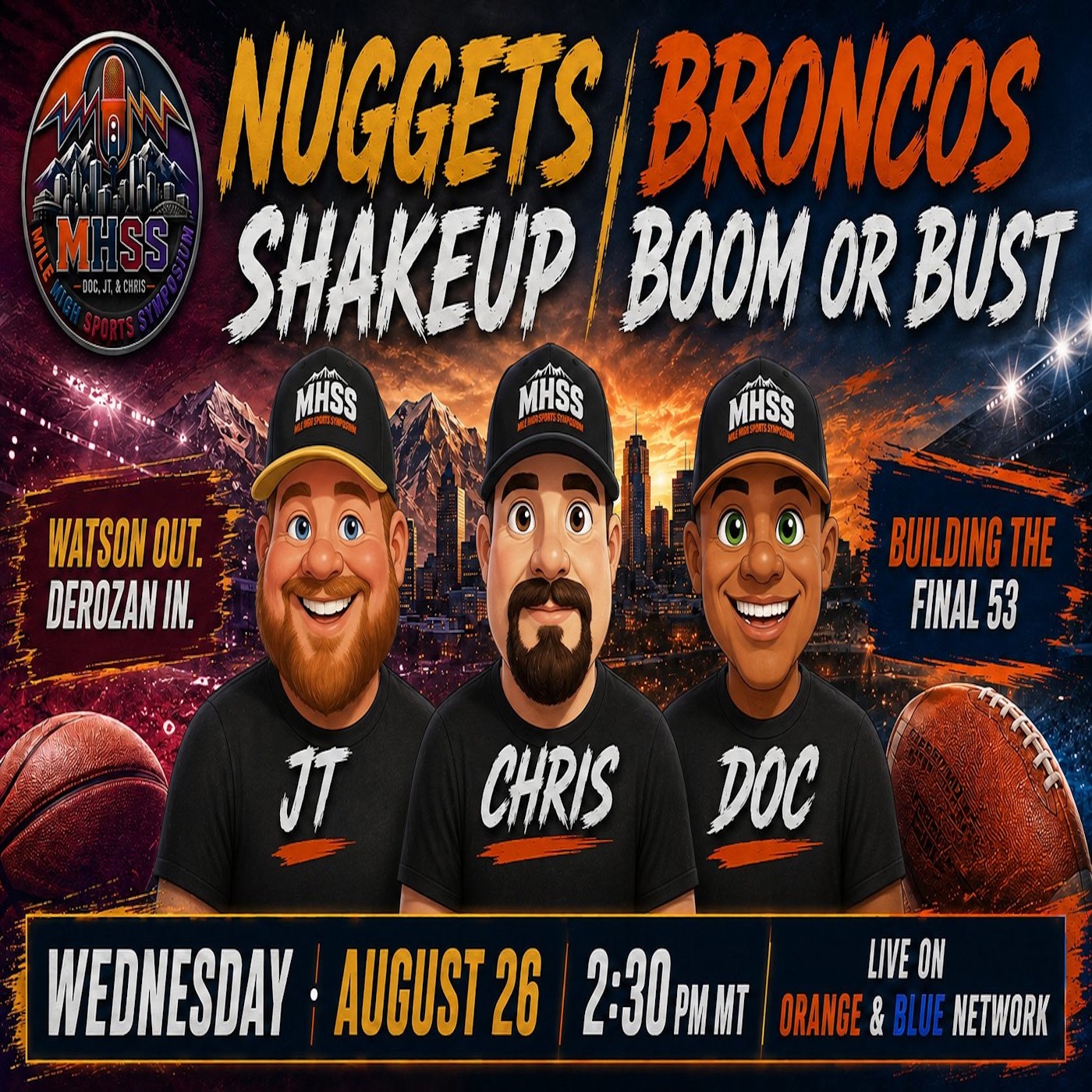 MHSS 53-Man Roster Prediction! | MILE HIGH SPORTS SYMPOSIUM episode artwork