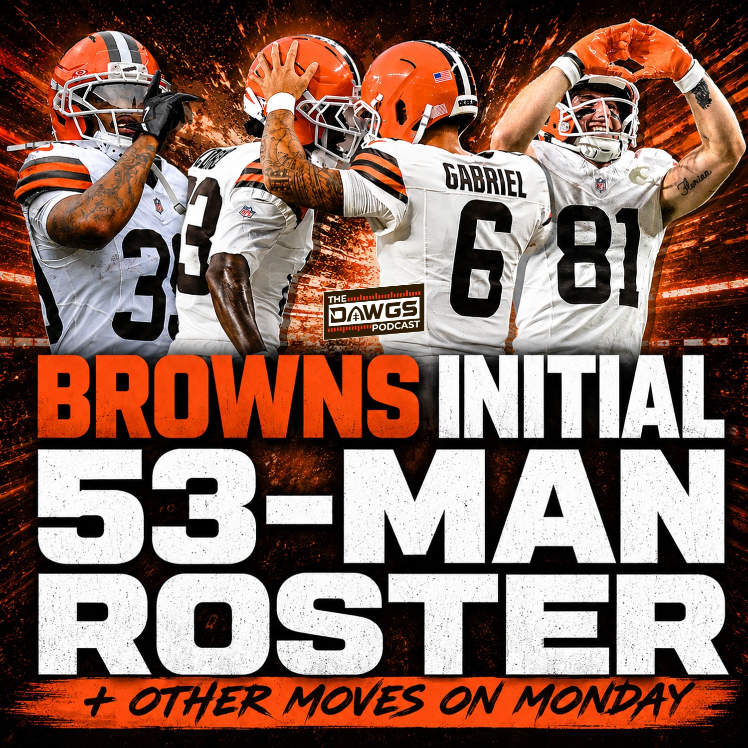 Browns Initial 53-Man Roster + Other Moves Today - Cleveland Browns Podcast for 8/31/26 episode artwork