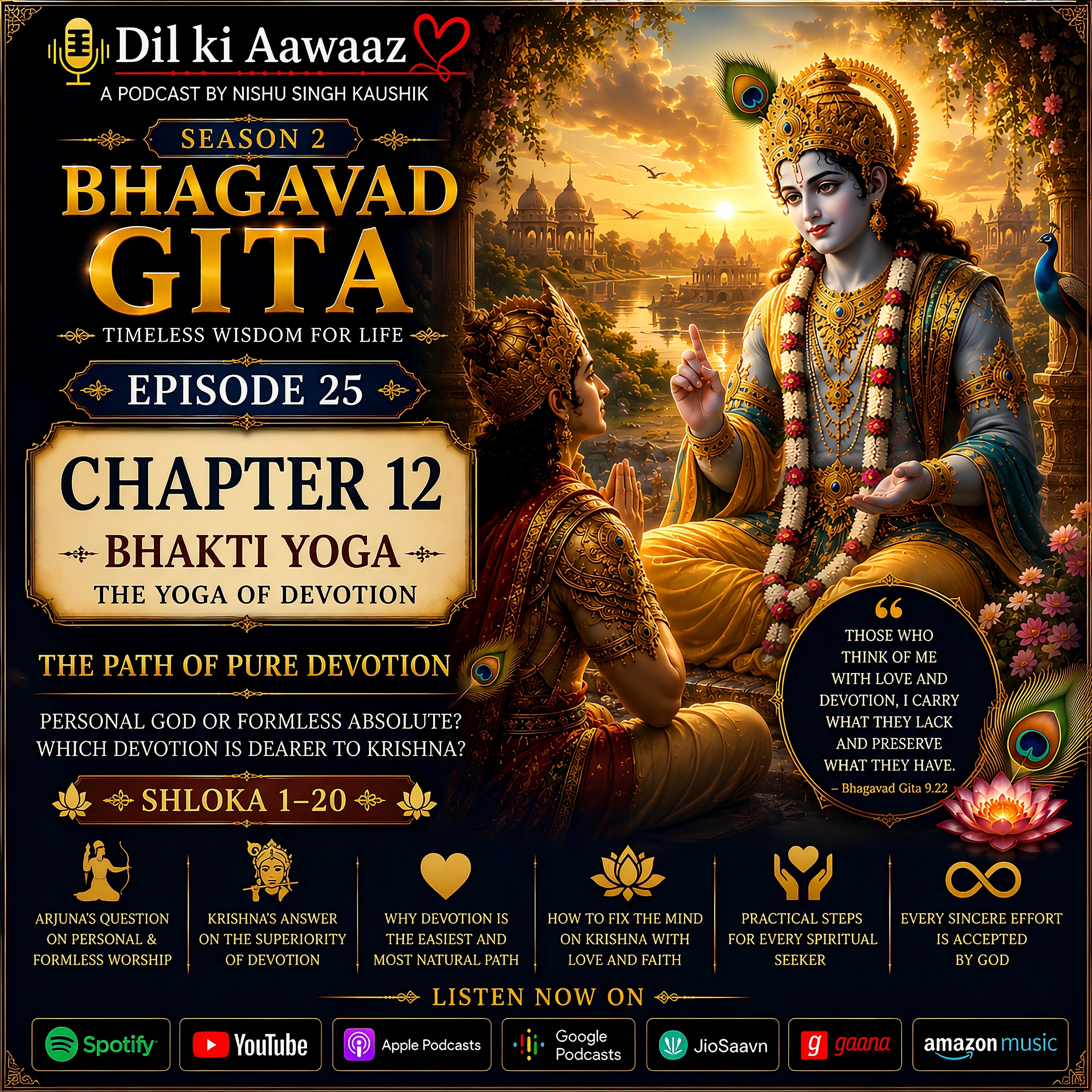 S2E25 | Bhakti Yoga – The Path of Pure Devotion | Bhagavad Gita Chapter 12