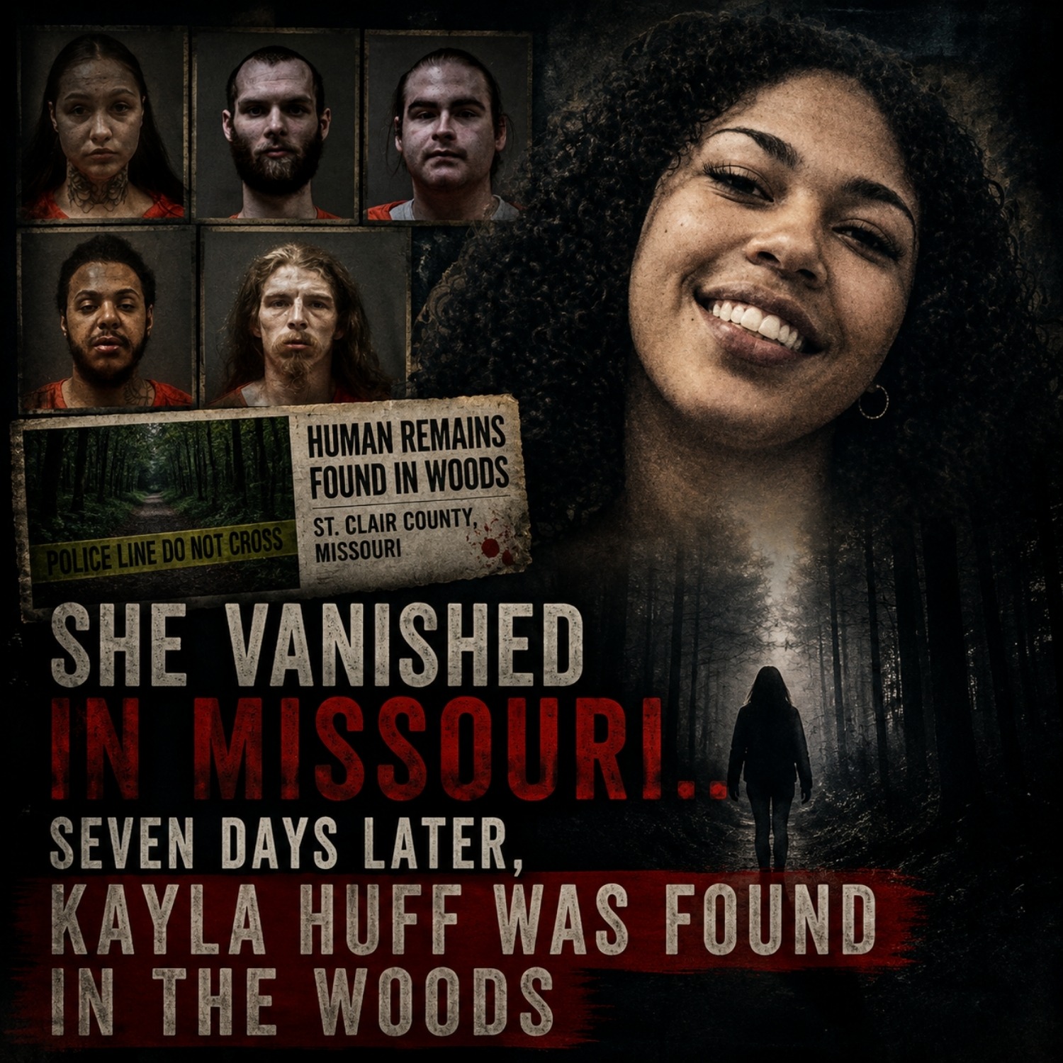A Sabotaged Car, Six Suspects & a Body in The Woods.. KAYLA HUFF