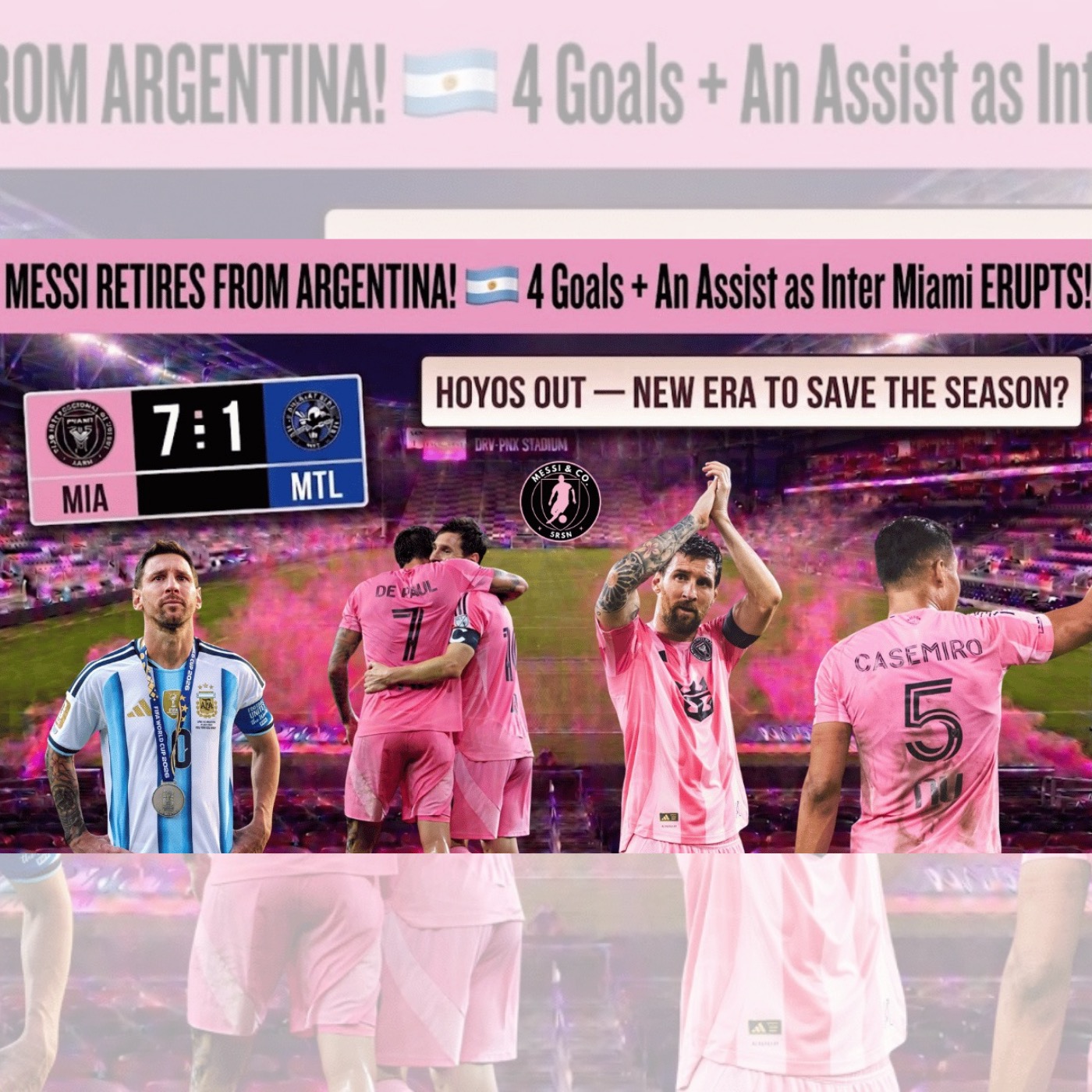LIVE EPISODE: MESSI RETIRES FROM ARGENTINA! 🇦🇷 4 Goals + An Assist as Inter Miami ERUPTS! episode artwork