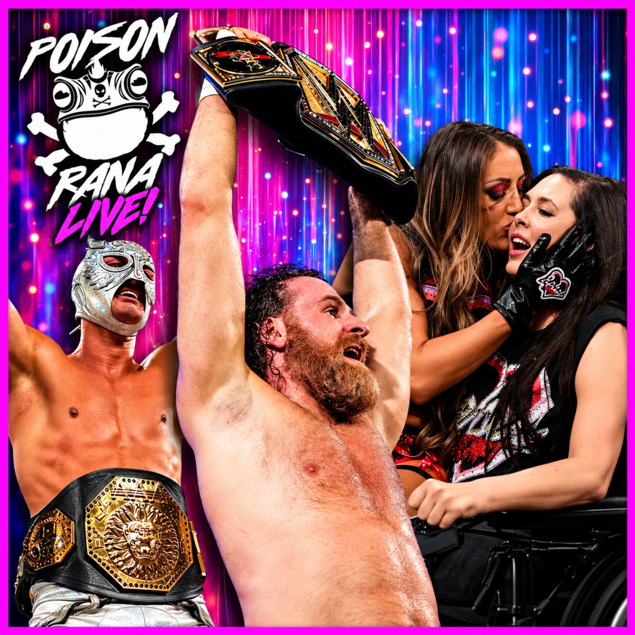 Sami Zayn wins WWE title / TripleMania 34 / Rebel Heart | POISONRANA LIVE 9/14/26 episode artwork