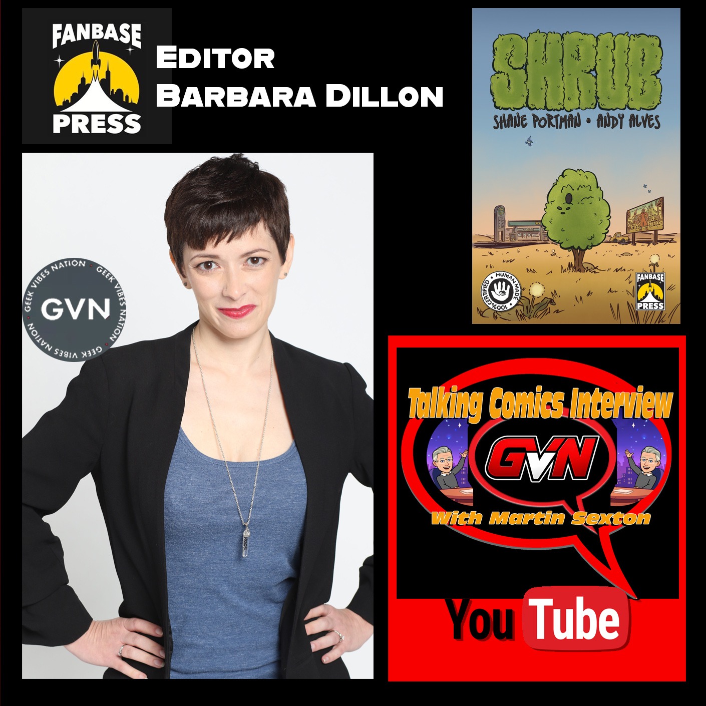 GVN Talking Comics: Fanbase Press EIC Barbra Dillon on ‘Shrub’ by Shane Portman & Andy Alves episode artwork