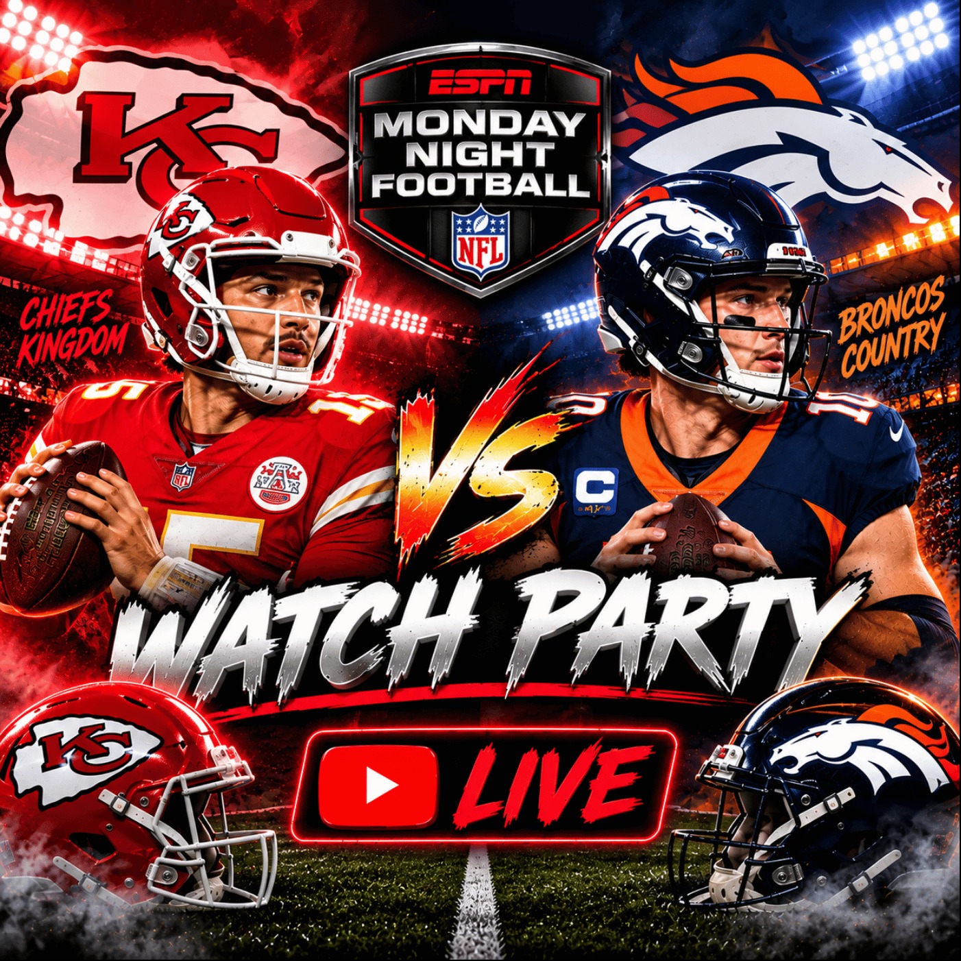 Chiefs vs Broncos: Tonight's MONDAY Night Football Watch Party!