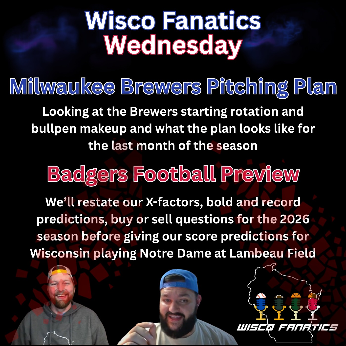 Brewers pitching plan, Badgers vs Notre Dame episode artwork