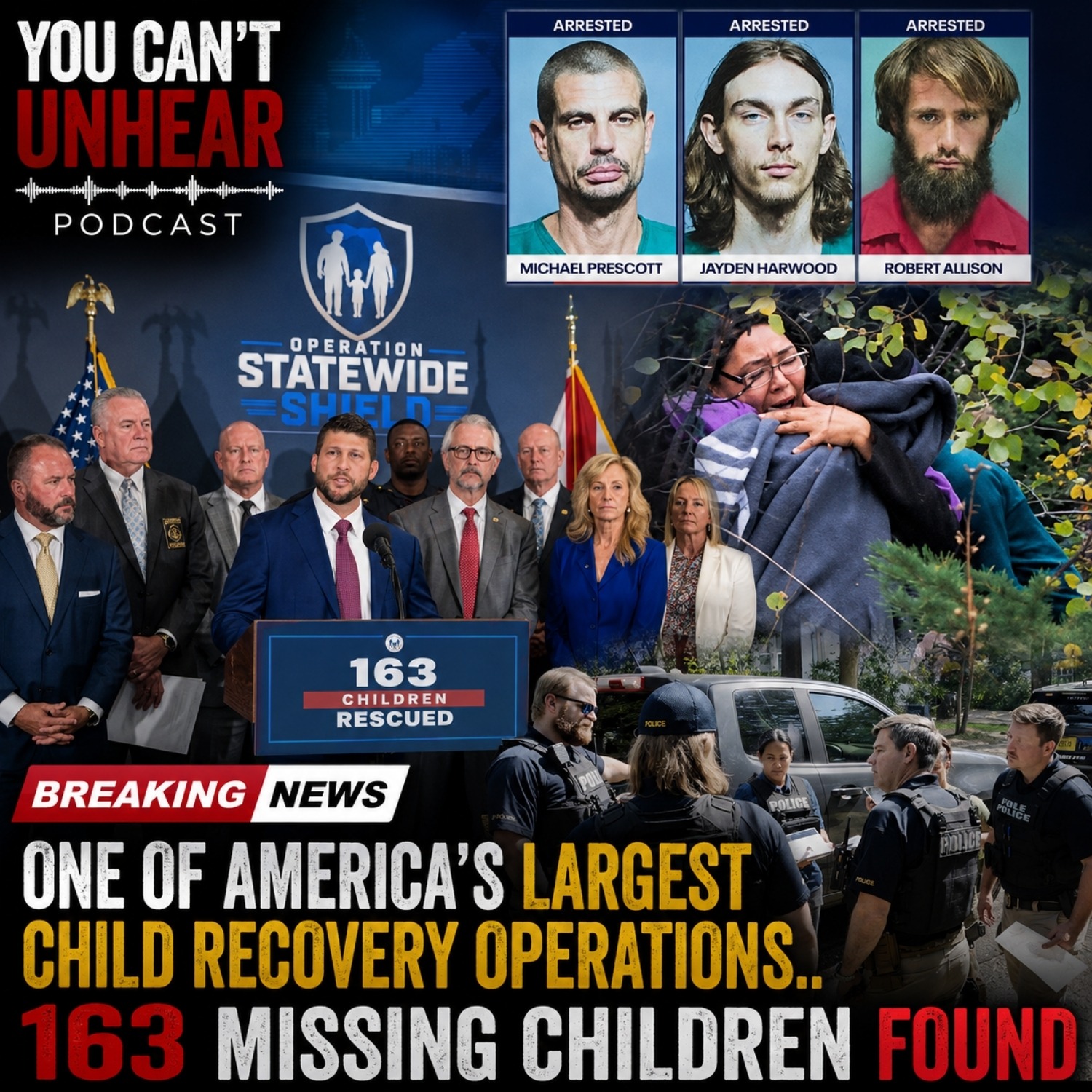 One of America's Largest Child Recovery Operations.. 163 Missing Children Found