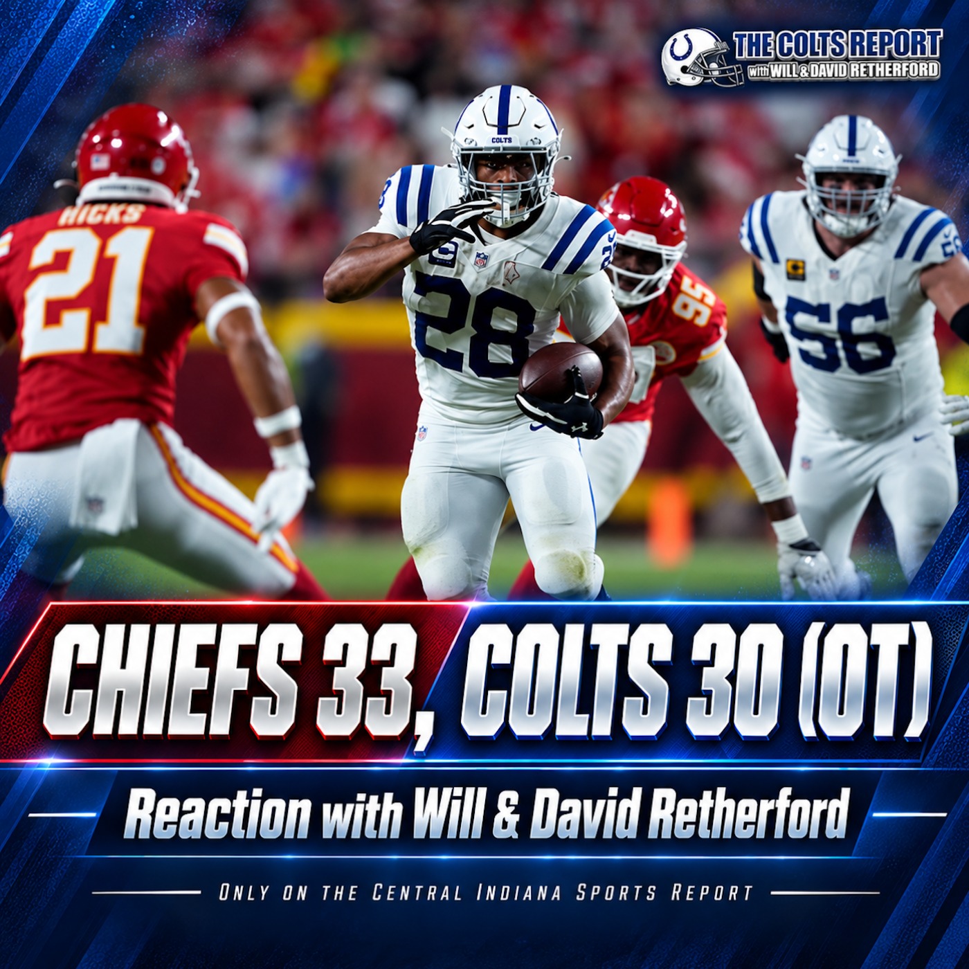 Chiefs 33, Colts 30 (OT): Reaction with Will & Dave Retherford (The Colts Report, 3.49) episode artwork