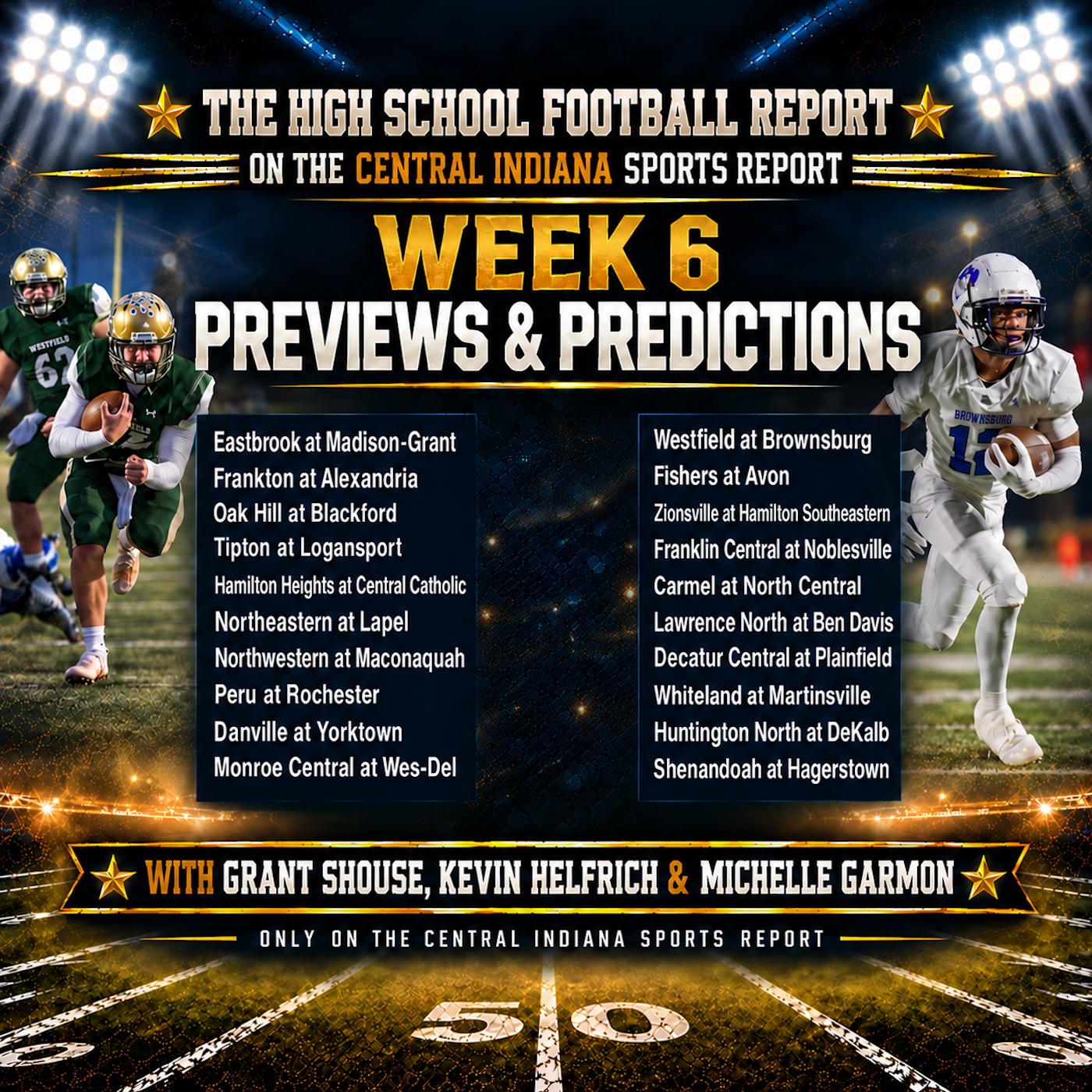Week 6 Previews & Predictions with Michelle Garmon, Kevin Helfrich & Grant Shouse (The High School Football Report, 3.52) episode artwork