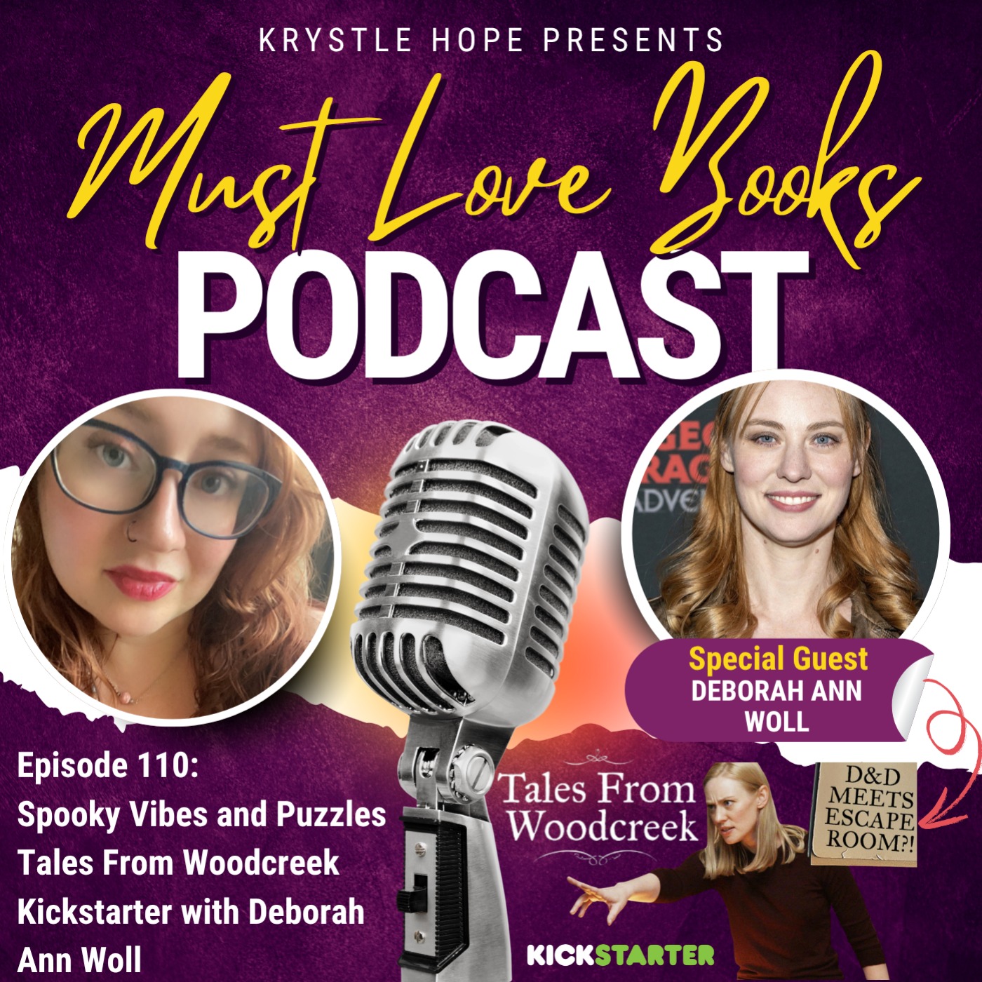 110. Spooky Vibes and Puzzles - Tales From Woodcreek Kickstarter with Deborah Ann Woll! episode artwork