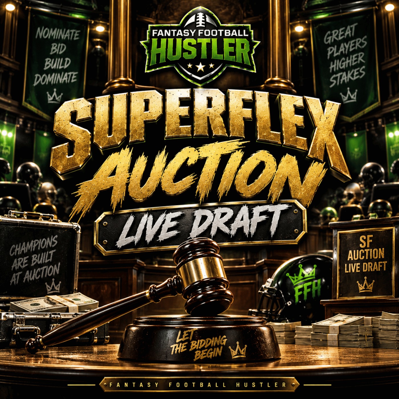 Fantasy Football LIVE: Superflex Auction Draft SHOWDOWN!