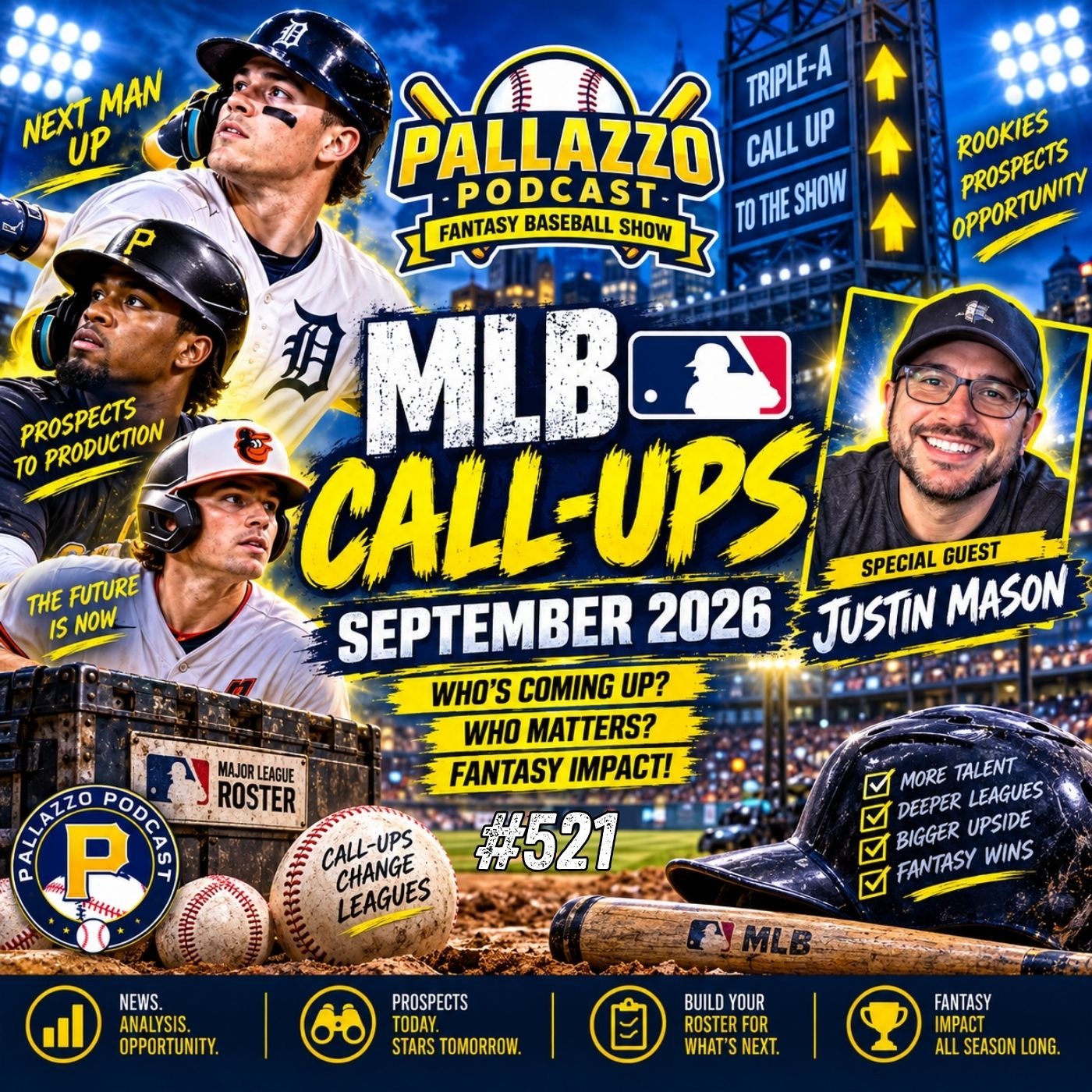 September Call-Ups w/Fantasy Baseball Legend Justin Mason | September 4th, 2026 episode artwork