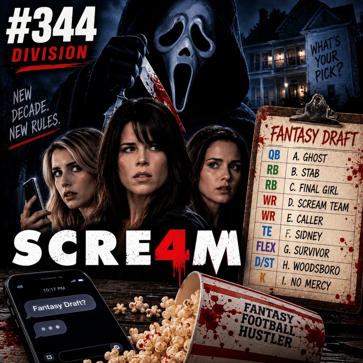 #344  Scream 4 Divisional Draft | 2026 Best Ball Tourney